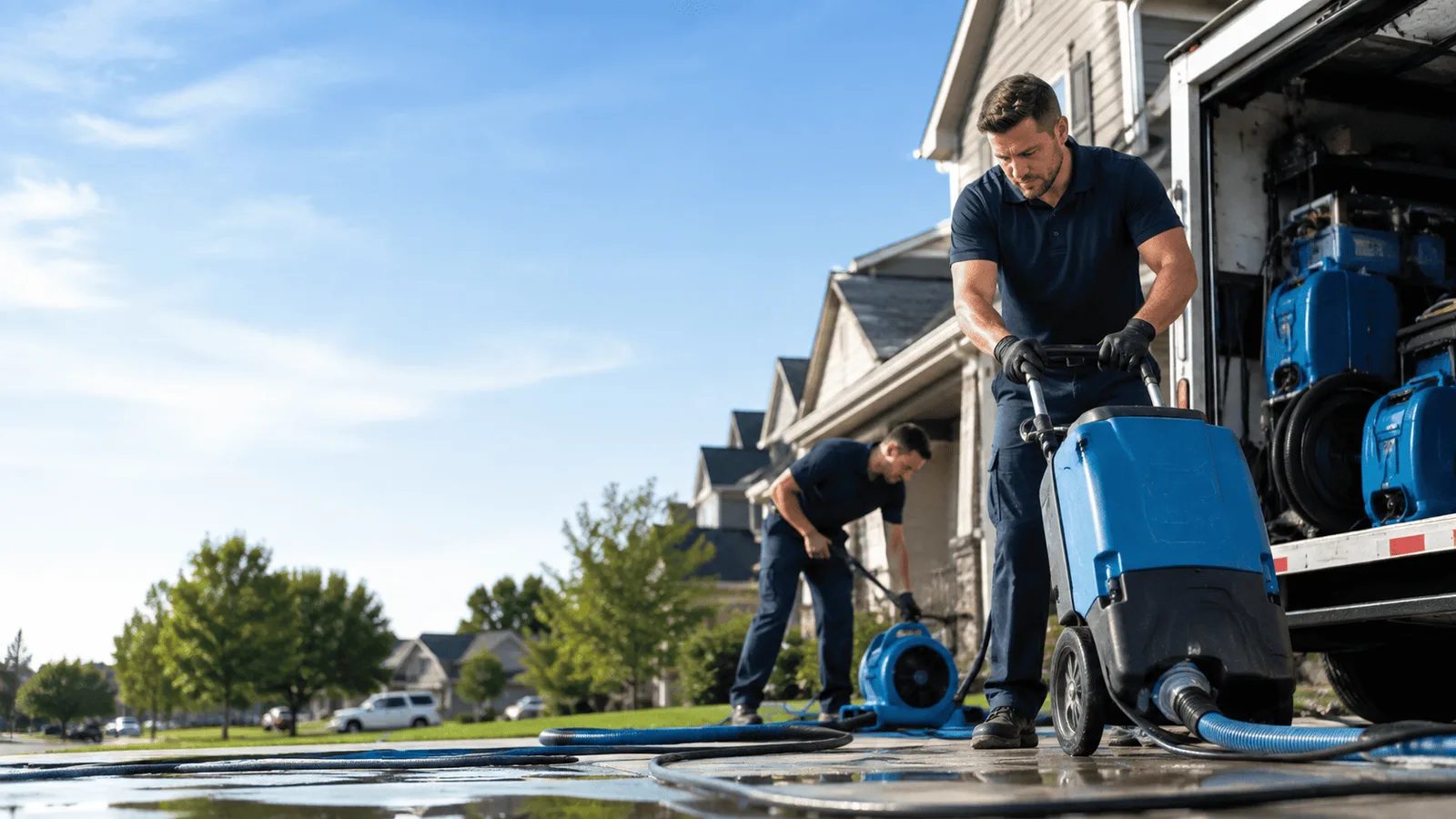 Structural Drying being performed in Lewisville, IN